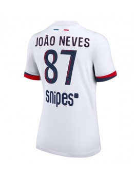 Paris Saint-Germain Joao Neves #87 Replika Borta Kläder Dam 2025-26 Kortärmad